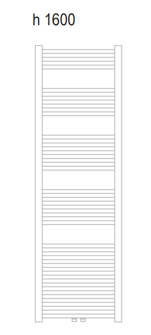 Badstuber Bari design radiator 50x160cm wit 679W