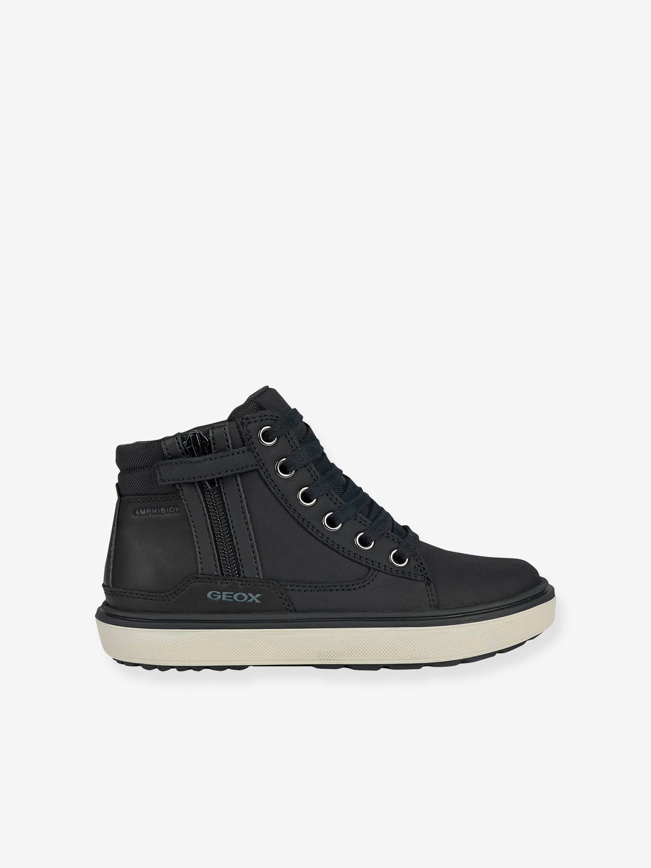 Tênis MID J Mattias Boy B ABX GEOX® tamanho médio preto liso