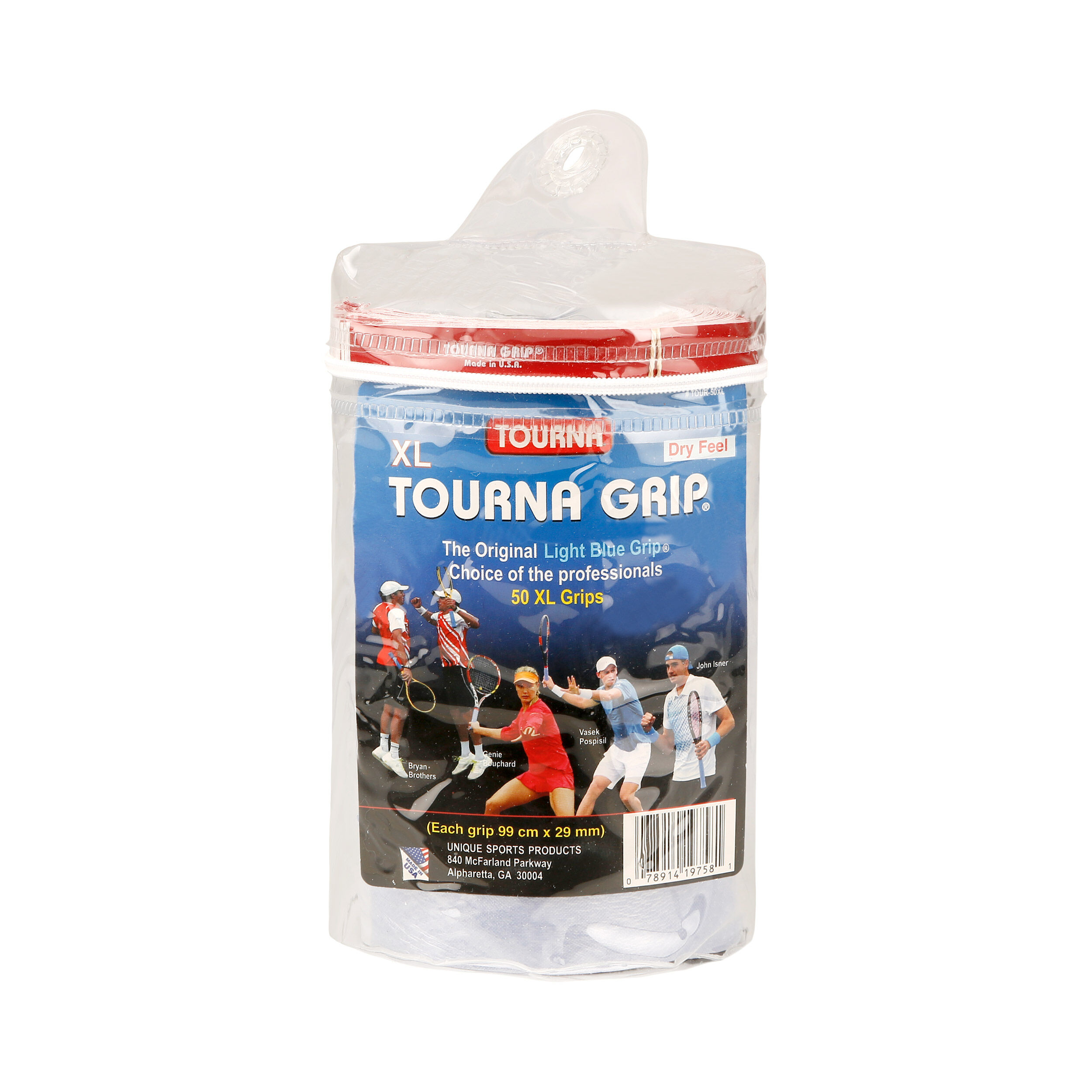 Tourna Grip Tour XL Pack De 50 - Bleu