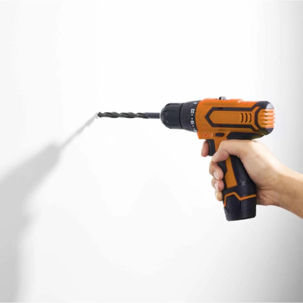 Perceuse visseuse électrique Profilex sans fil sur batterie bicolore
