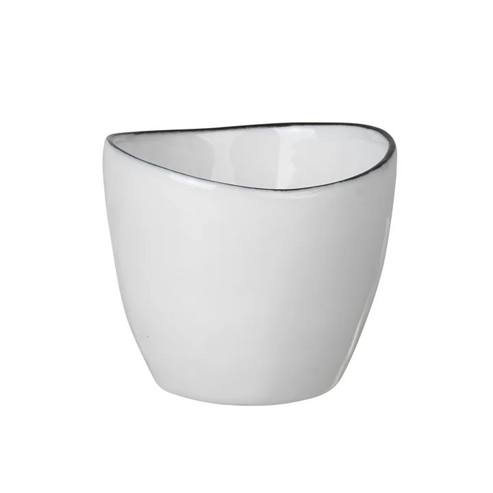 Broste Copenhagen - Salt Eierbecher, weiss / schwarz