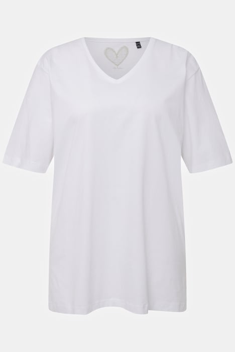 T-Shirt, V-Ausschnitt, Relaxed, Halbarm
