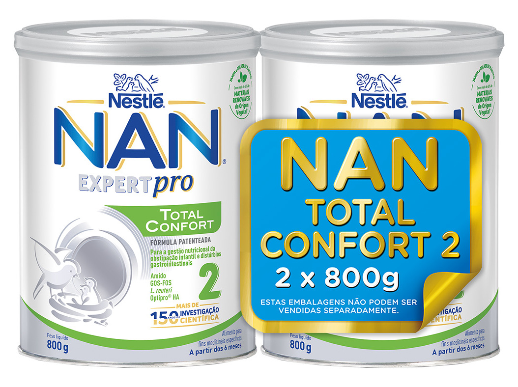 LEITE NAN CONFORT 2 2X800G PACK ESPECIAL