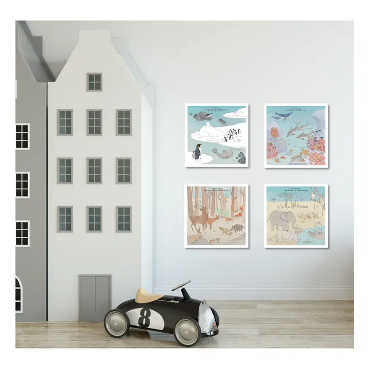 Les Jolies Planches Mini Planches Faune Sauvage et masking tape - Set de 4
