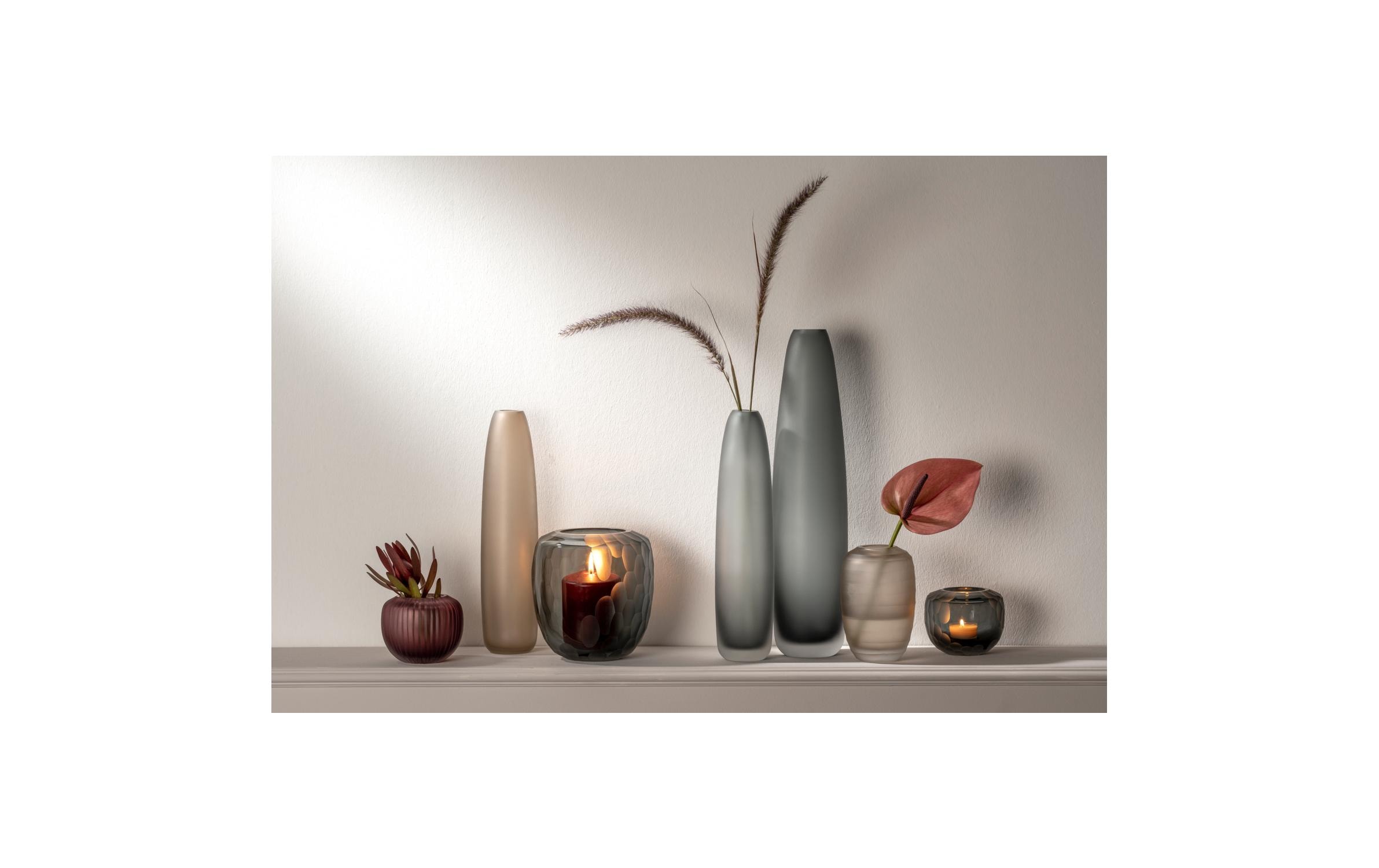 Vase Bellagio 10 cm, AnthrazitHandgemachte Blumenvase