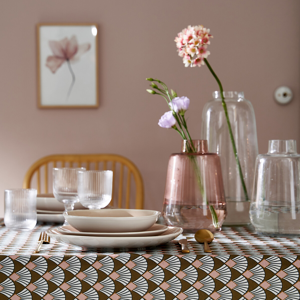 LA REDOUTE INTERIEURS<br>Toalha de mesa atoalhada estampada, Myrina