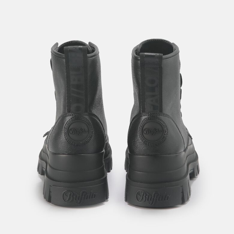 Aspha Zip bottines hautes véganes, noir