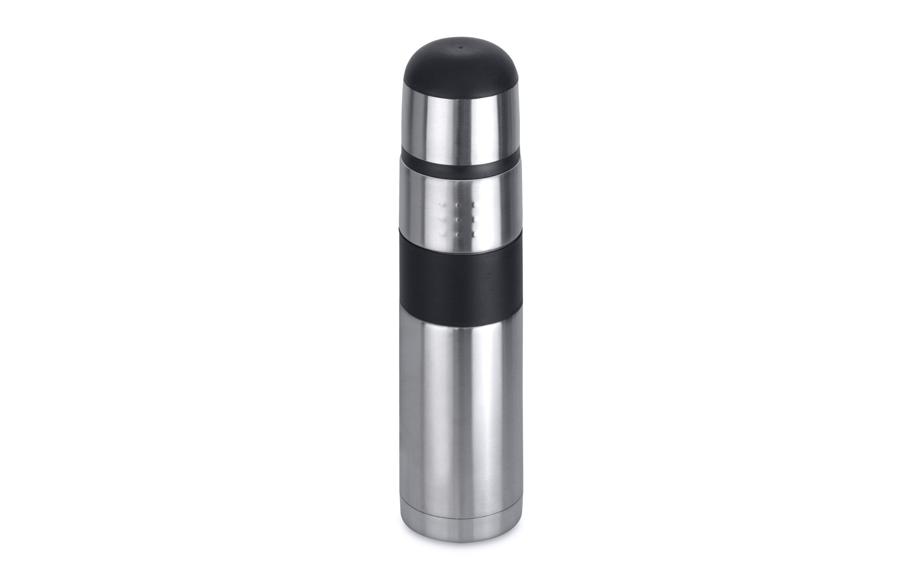 Thermoskanne Orion Line 1000 ml, Schwarz/SchwarzIsolierkanne aus Edelstahl