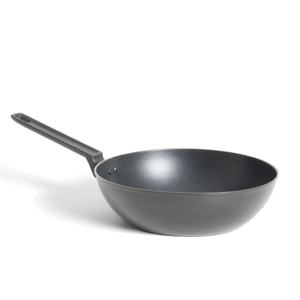 Wok tous feux dont induction avec couvercle Ø28cm