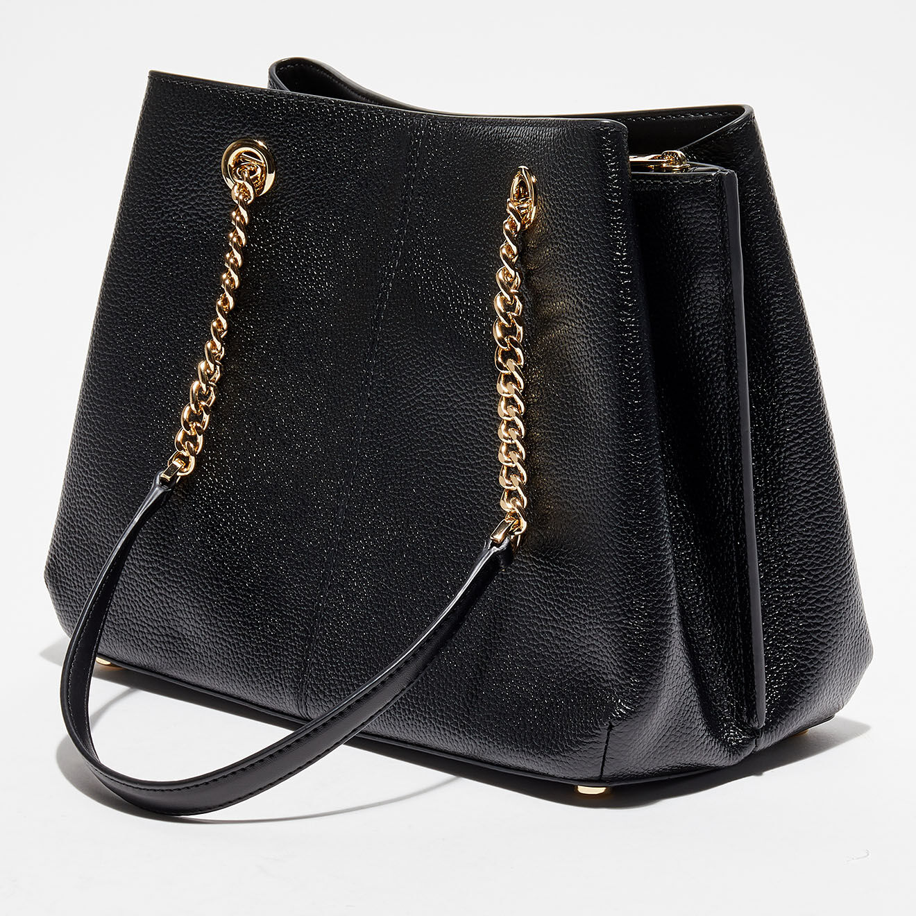 Michael Kors Sac porté épaule en Cuir large Teagen  noir - 30x14x21 cm