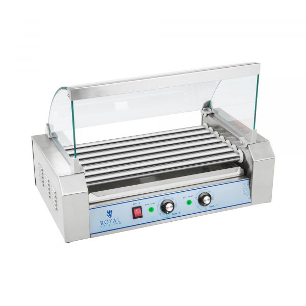 Royal Catering Grelhador de Salsischas 7 Cilindros Aço Inox - RCHG-7E