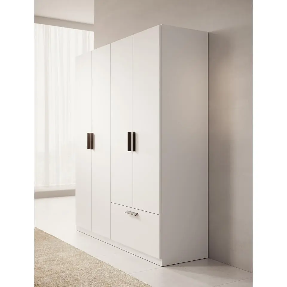 Meubella - Kledingkast Lillian - Wit - 180 cm