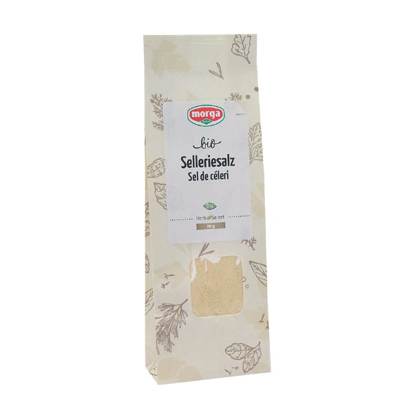 MORGA Gewürz Selleriesalz<br>80 g, Beutel, Bio Nachfüllbeutel