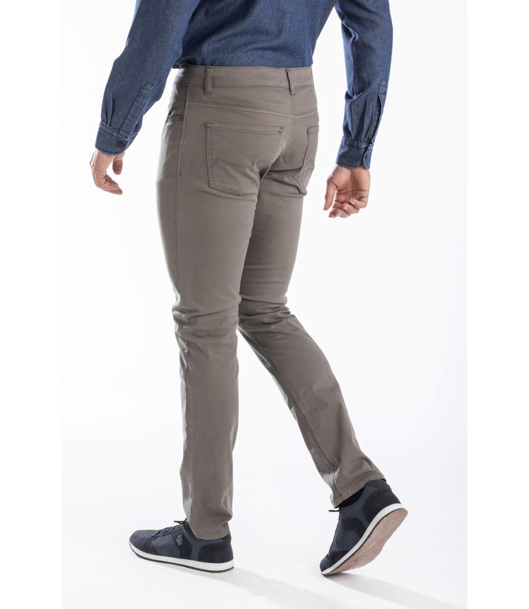 Jeans RL80 Fibreflex® couleur coupe droite ajustée PETER ROUGE