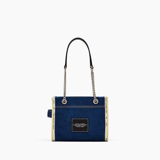 Marc Jacobs The Denim Chain Small Tote Bag, Dark Wash