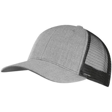 Macma Basecap mit Netz / Farbe: grau-schwarz