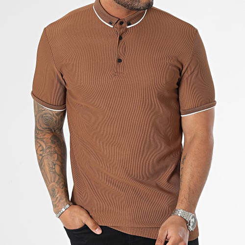 Polo Manches Courtes Marron