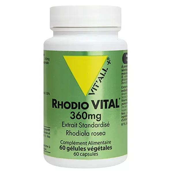 Vit'all+ Rhodio Vital 360mg 60 cápsulas vegetais