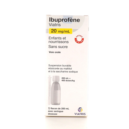Viatris (Mylan) Ibuprofène 20mg/ml Suspension Buvable