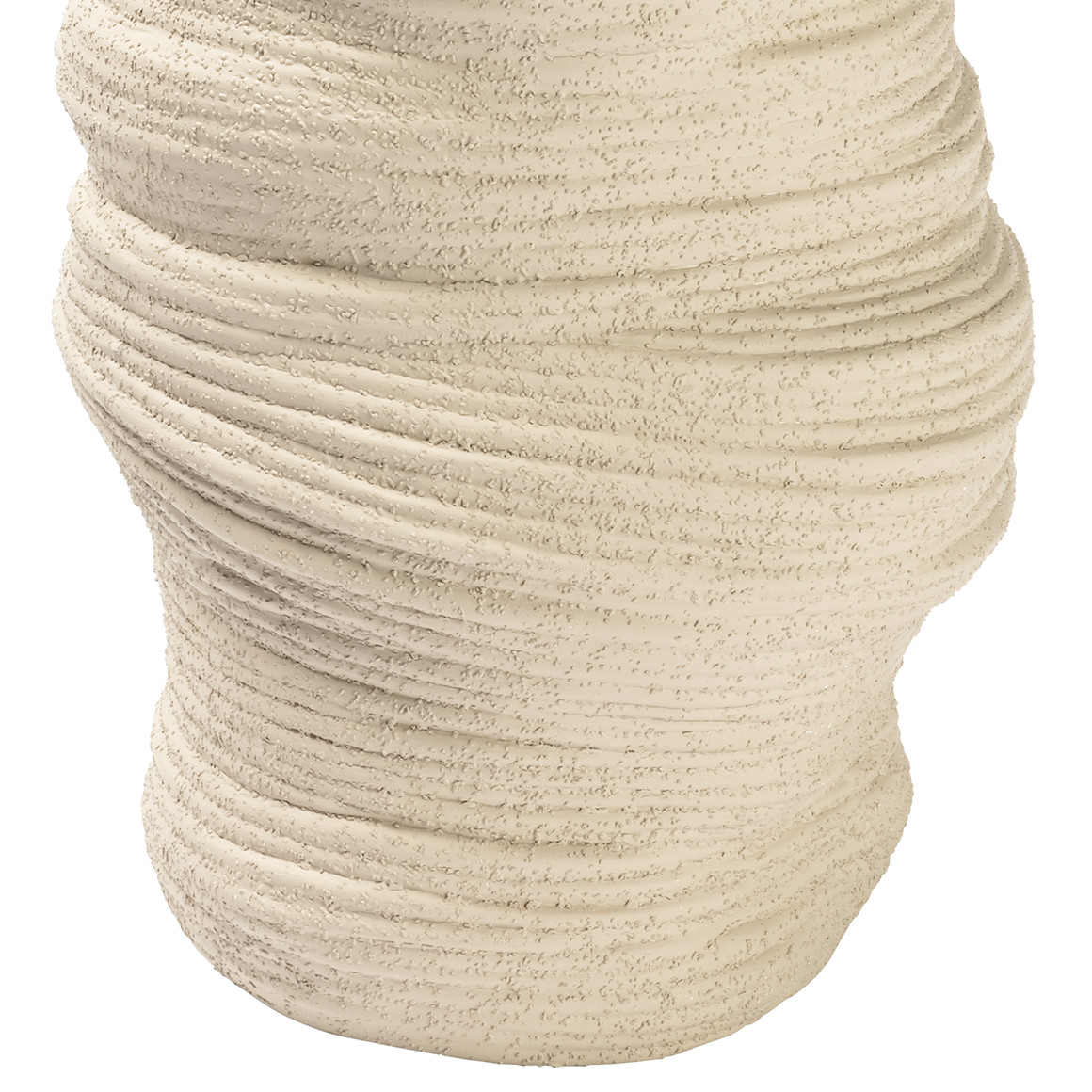 My Home Große Vase in abstrakter Form beige