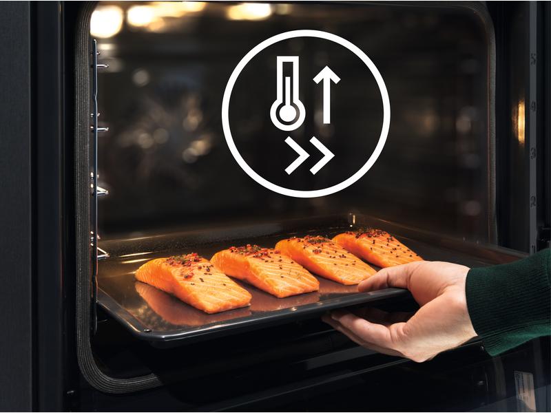 Electrolux Einbauherd EH6L40SW EU 60, Schwarz Herd für den Einbau