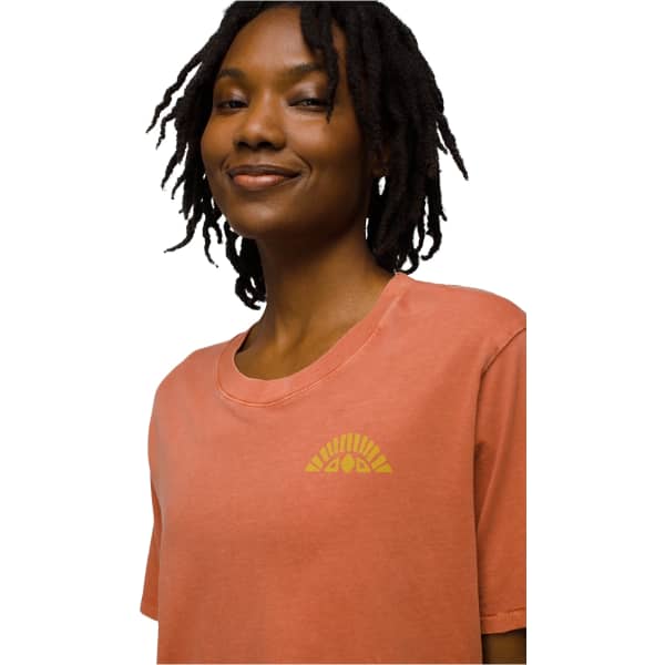 T-shirt PRANA EVERYDAY GRAPHIC CROP TEE W TERRACOTTA FESTIVAL