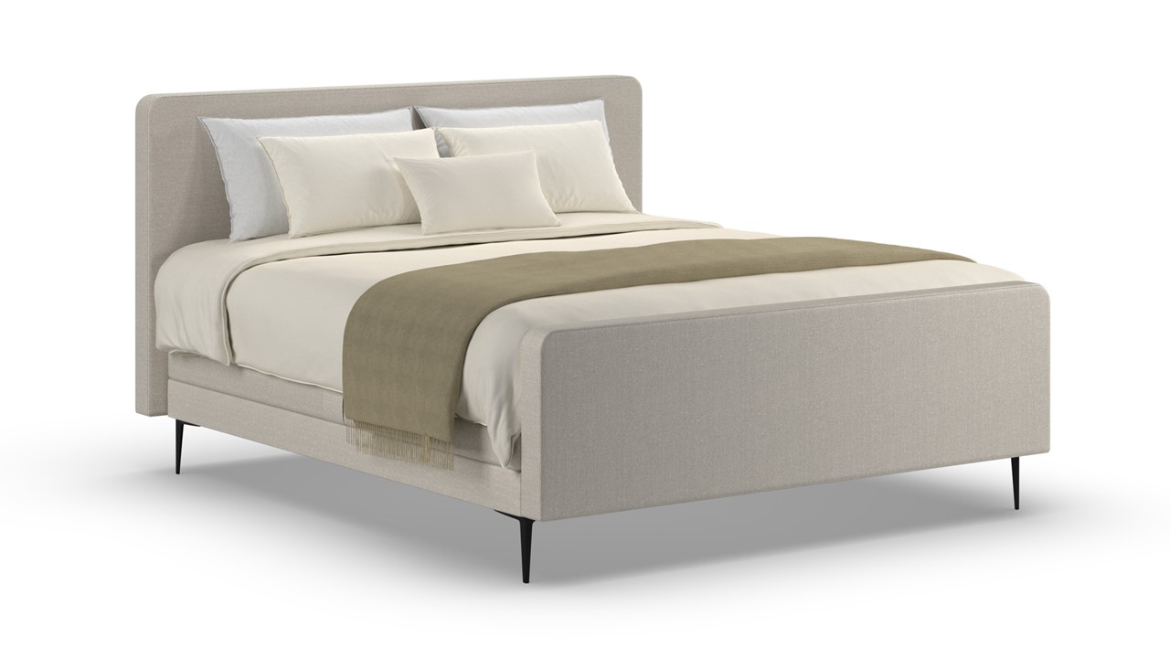 Elektrische boxspring Glade - Natural linen natural