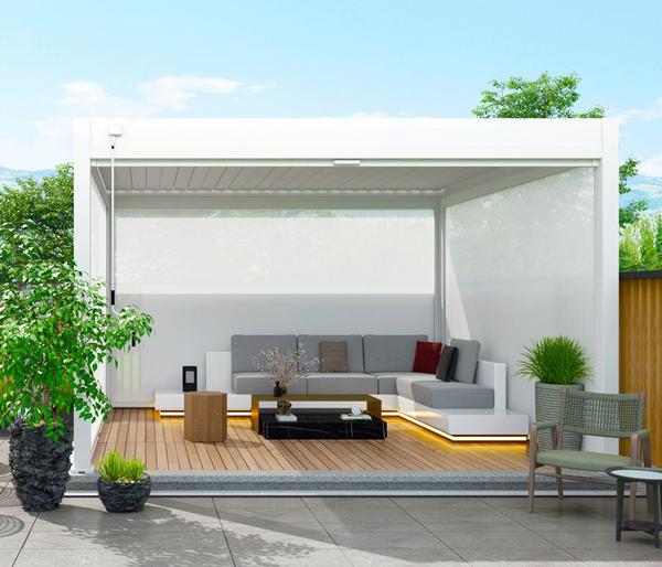 Weide Sonnenrollo für Deluxe Pergola, ca.