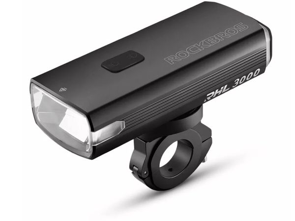 RockBros HighBrightness Genopladelig Forlygte, 3000 Lumen