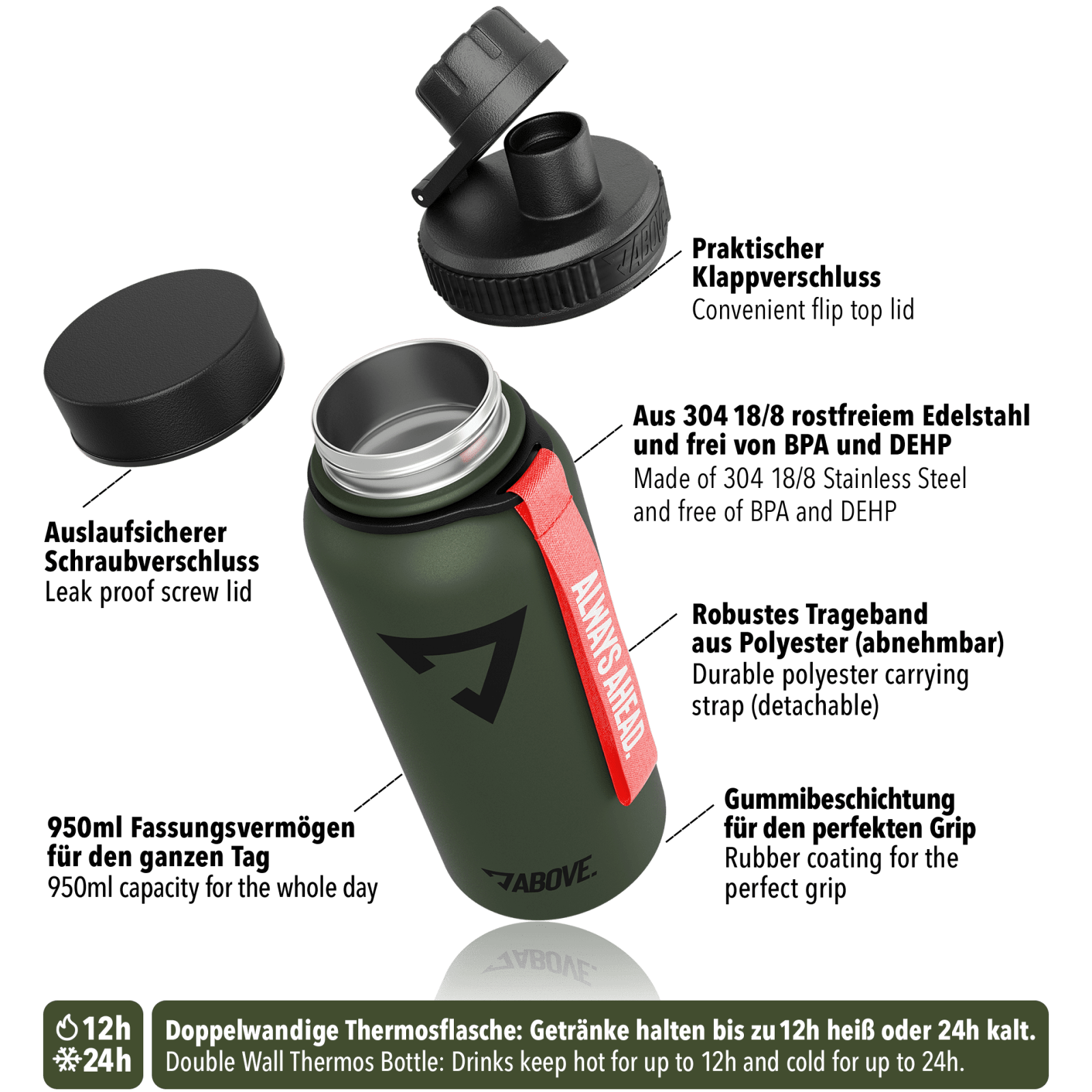 ABOVE. Thermosflasche (950ml)