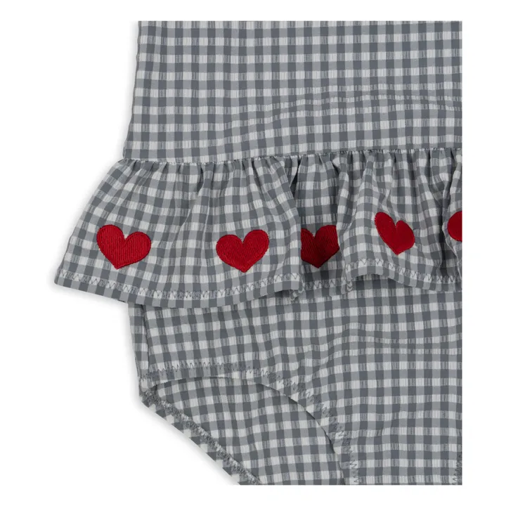 Konges Sløjd Maillot 1 Pièce Soline Vichy | Bleu