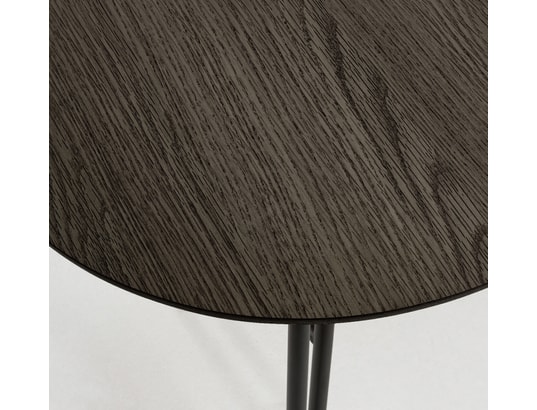 LF - Table de salle à manger Norfort ovale noire 170/320 x 100 cm