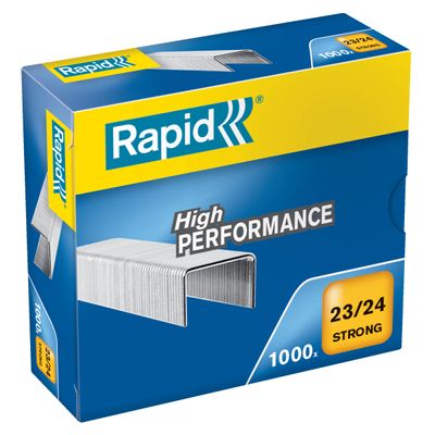 Rapid - Boîte de 1000 Agrafes 23/24 - jusqu'à 210 feuilles - acier galvanisé