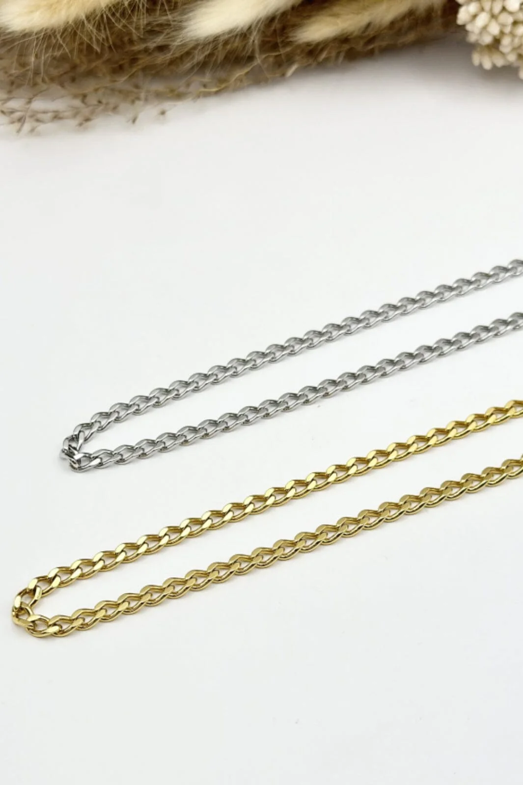 Mellow Moon Round Palm Tree Mesh Necklace Colfigaro101 forgyldt
