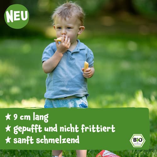 Pumpkin Organics Bio Mehrkorn Schmelzlinge Apfel, Erdbeere und Süßkartoffel ab 10 Monaten