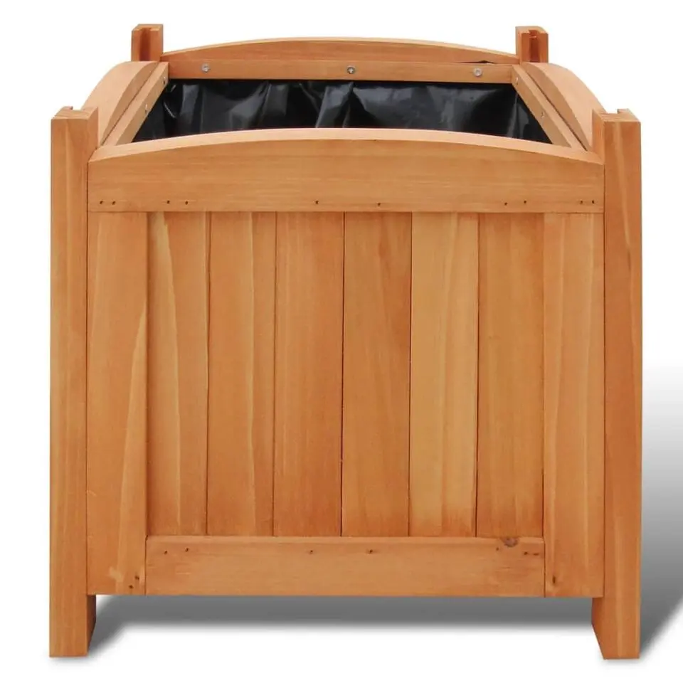 vidaXL - Houten Plantenbak - Bruin - Hout - 2 stuks