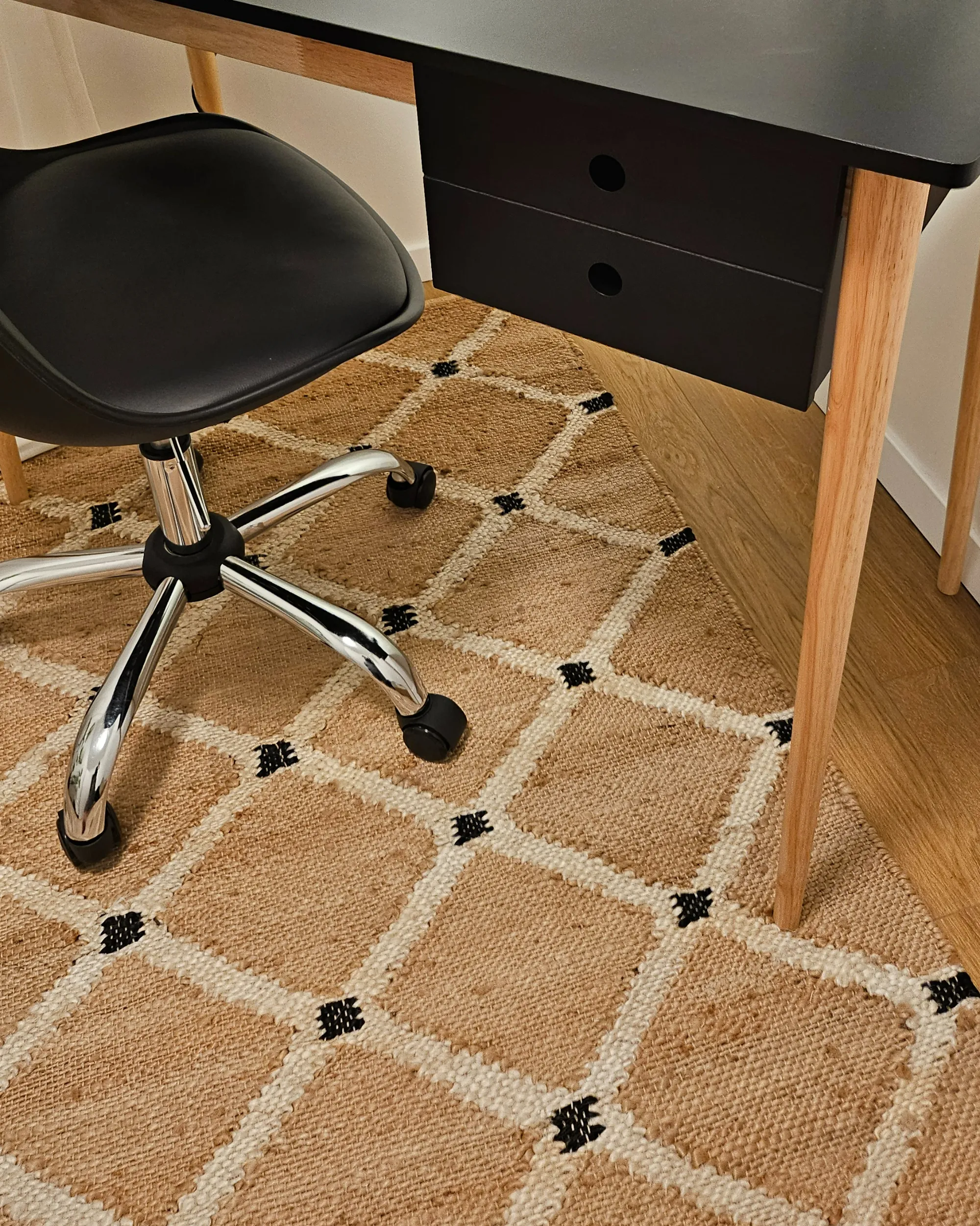 Vloerkleed KALEKOY Beige 160 x 230 cm Jute