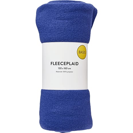 Fleece plaid - mørkeblå
