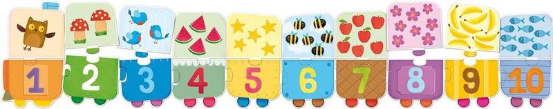 Puzzeltrein - Puzzels - Multicolor - Hout - Educatief Speelgoed
