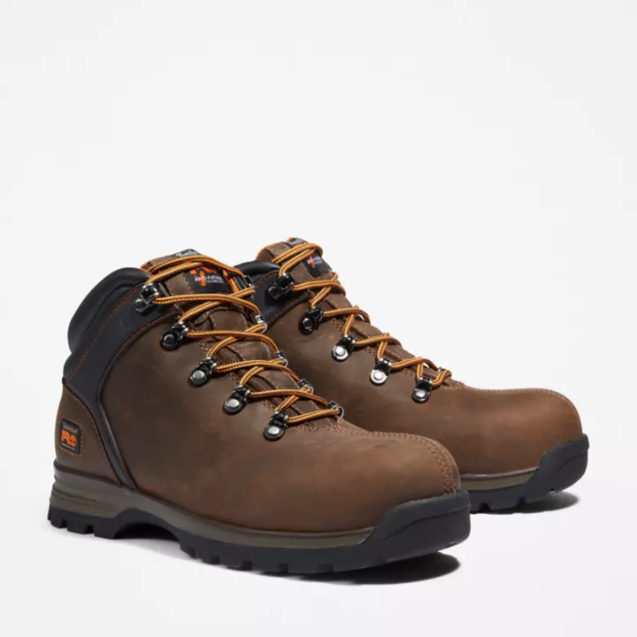 Bottine de travail à embout de sécurité Splitrock XT Timberland PRO pour homme en marron