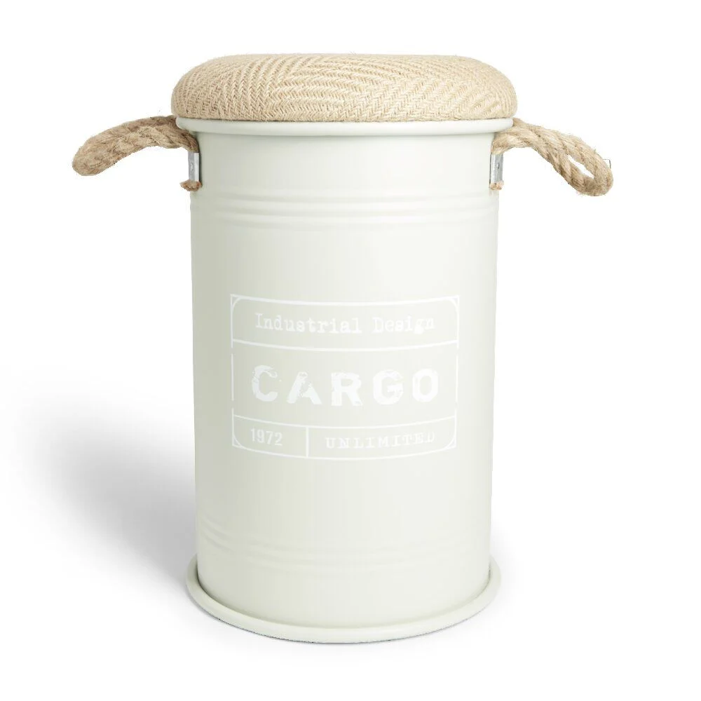 Pouf coffre de rangement petit modèle Ø27xH43,5cm vert