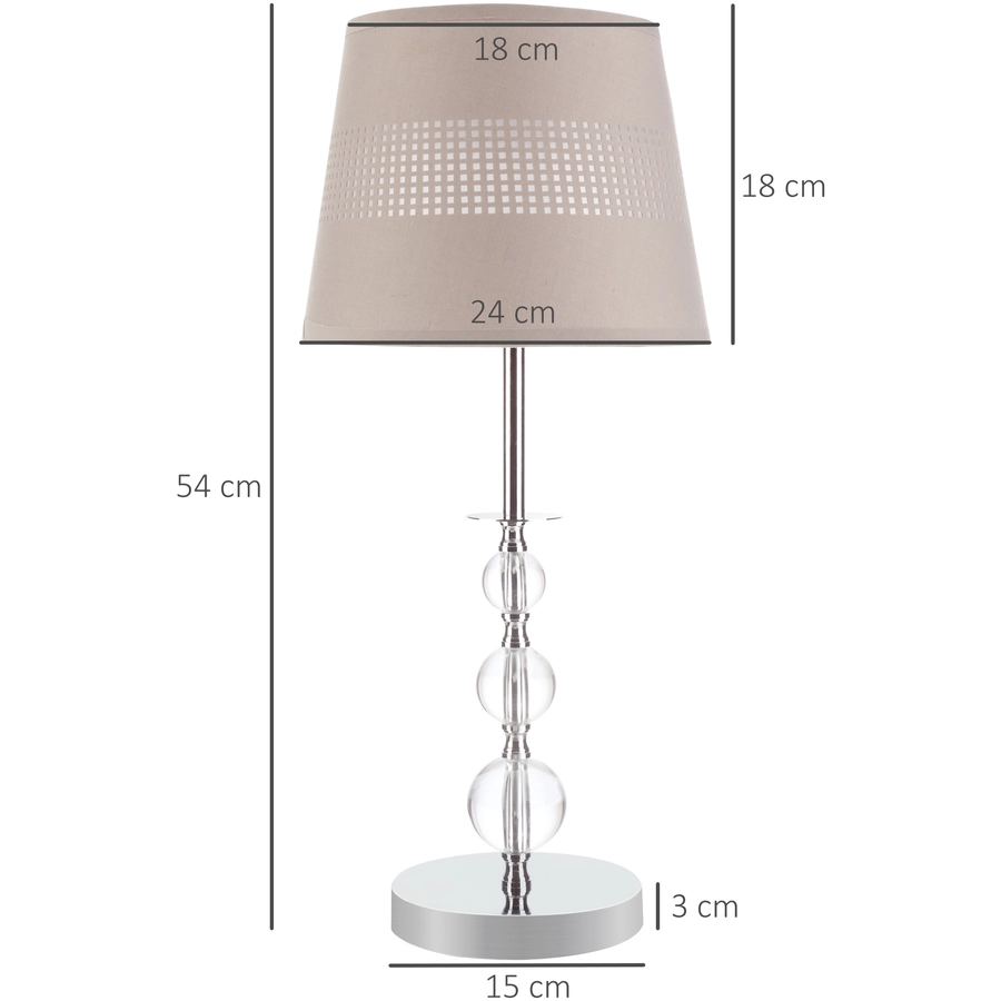 HOMCOM Tischlampe mit Acrylkugeln bunt