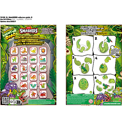 Smashers Mega Jurassic Light Up Dino æg