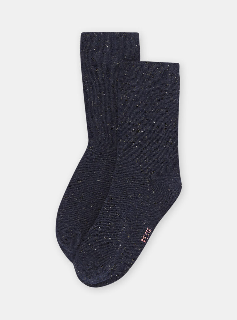 Chaussettes bleu marine fille