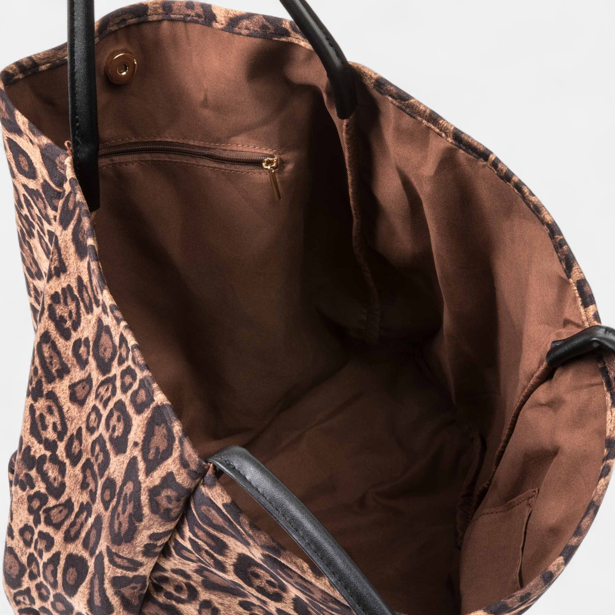 Sac de shopping marron