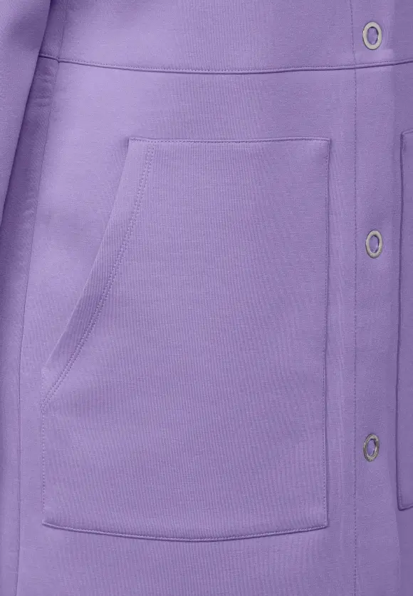 Softe Doubleface Jacke - shiny lilac