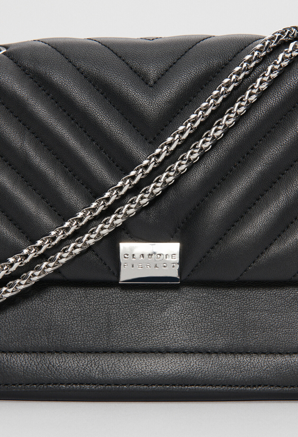 Sac Angela quilt cuir noir