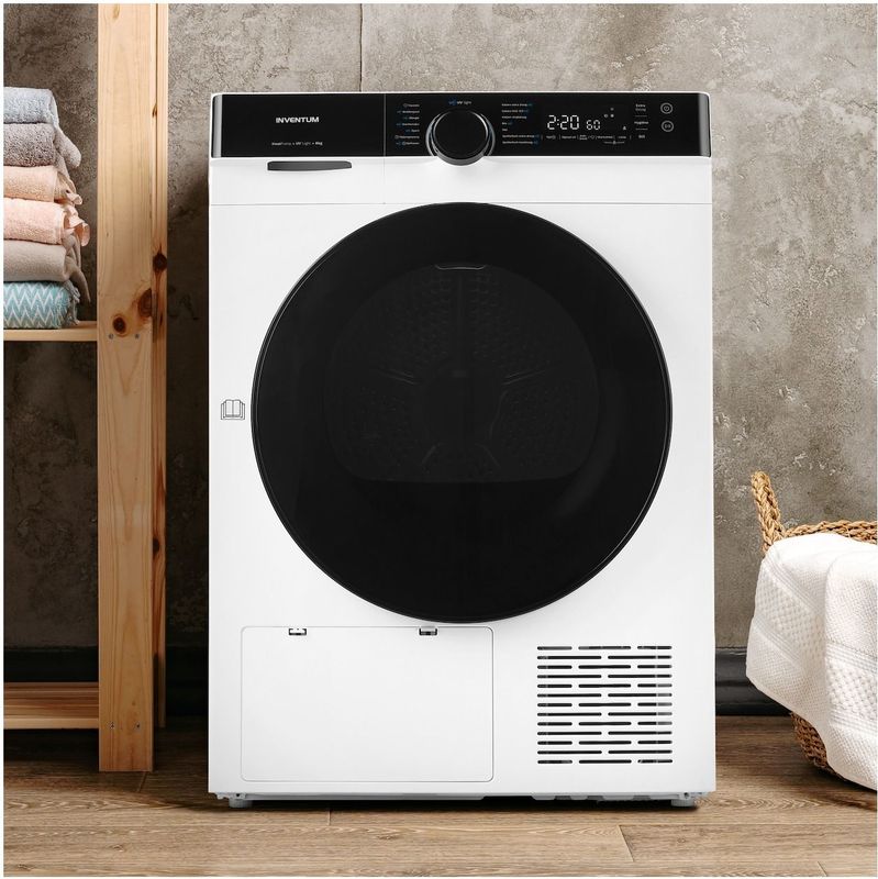 Inventum - VDW8030W - Warmtepompdroger - Wit - 8kg - 14 Programma's
