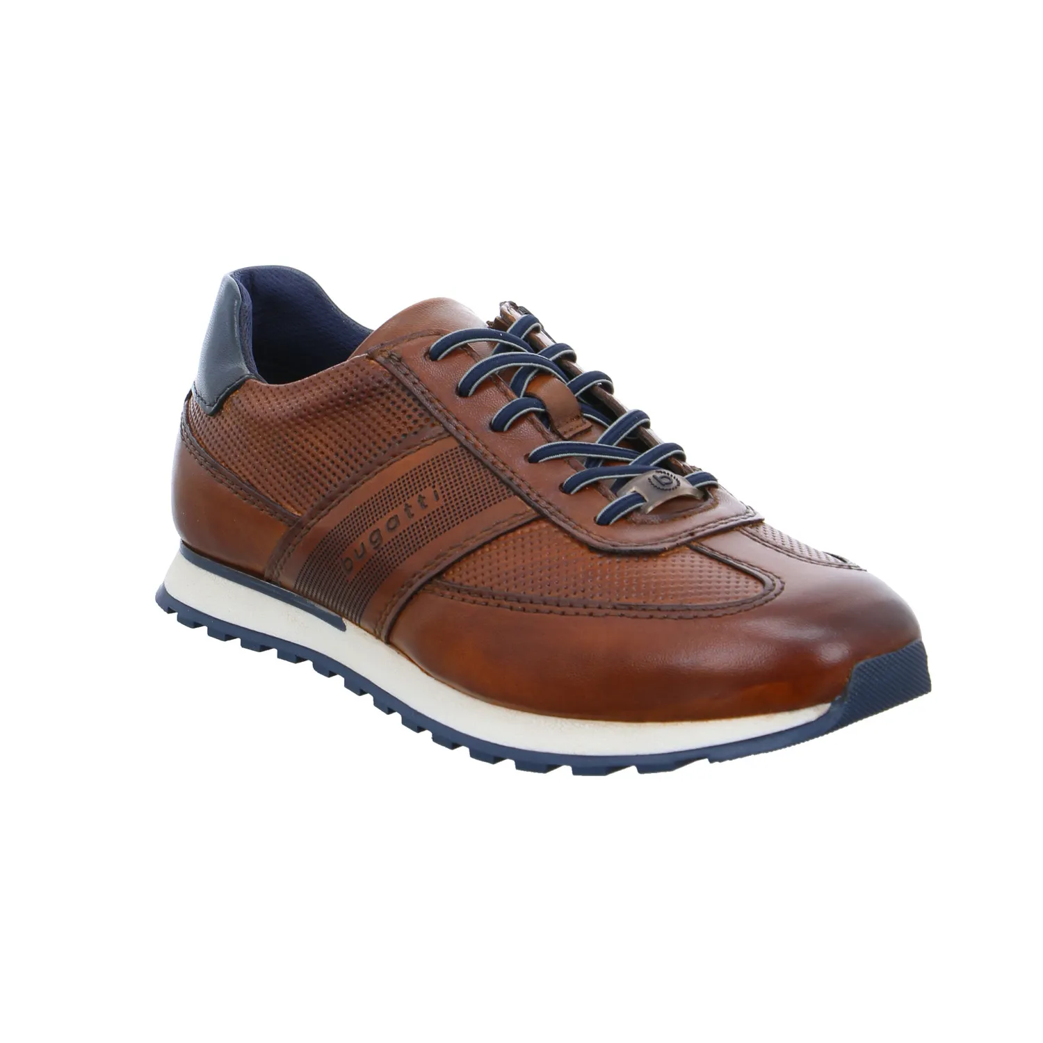 BUGATTI SHOES Halbschuhe Sneaker Cognac Leder