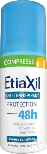 Etiaxil Anti-Transpirant Transpiration Modérée Protection 48h Compressé Peaux Sensibles 100ml